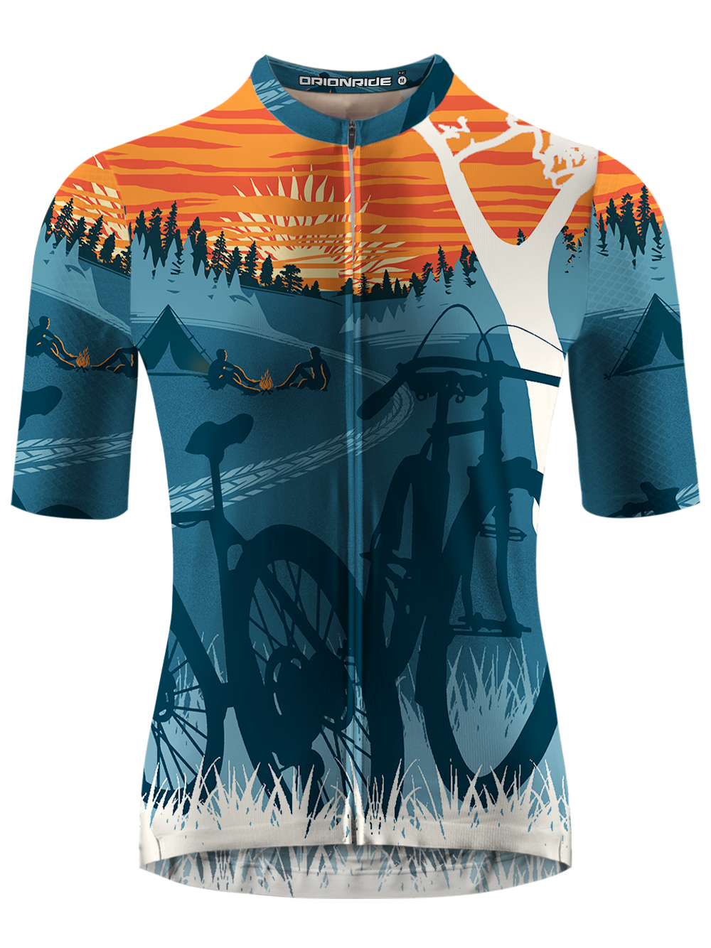 Orionride Sunset Camping Short Sleeves Cycling Jersey
