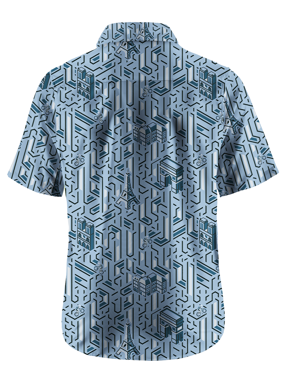 Orionride Paris Trip Zipper Pockets Ultra Lightweight Short Sleeves Gravel Shirt