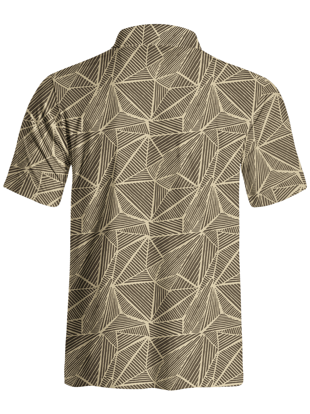 Orionride Geometric Lines Weave Men's Polo Shirt