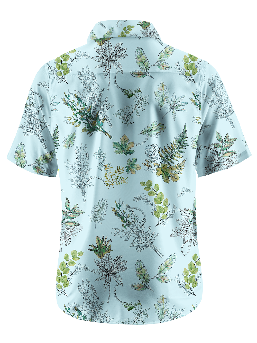 Orionride Olive Branch Ultra Lightweight Short Sleeves Hawaiian shirt