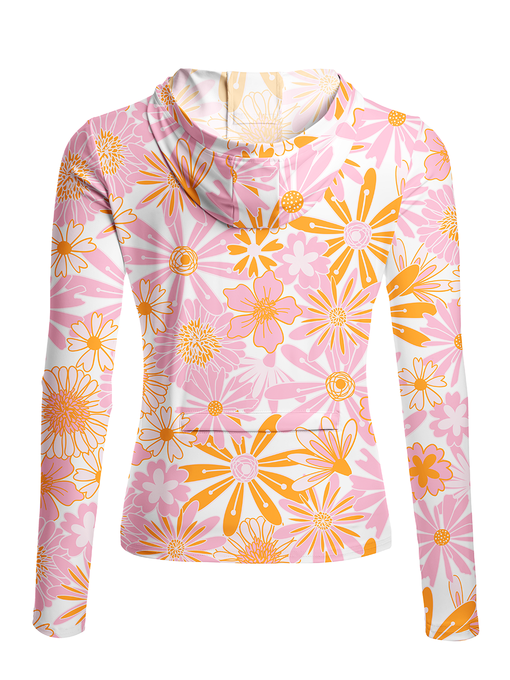 Orionride Flowers In Full Bloom Women's Long Sleeve Cycling Hoodie Shirt