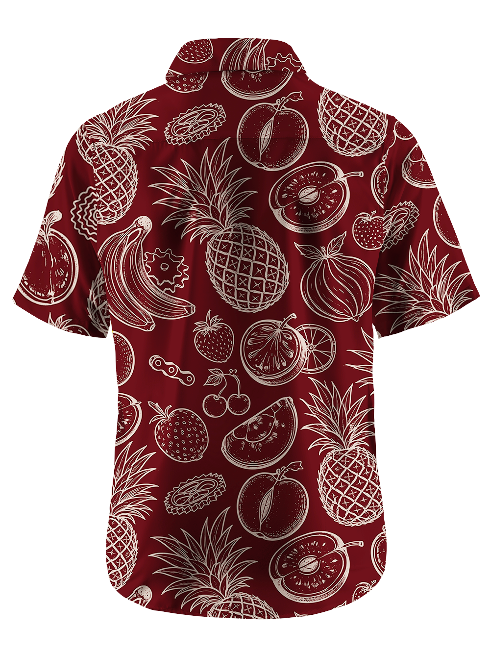 Orionride Delicious Fruit Zipper Pockets Ultra Lightweight Short Sleeves Gravel Shirt