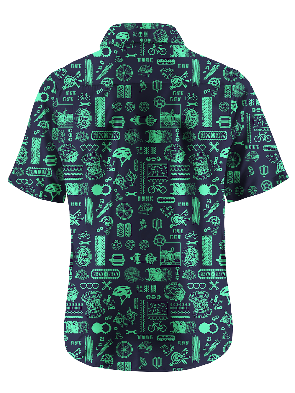 Orionride Fluorescent Green Parts Zipper Pockets Ultra Lightweight Short Sleeves Gravel Shirt