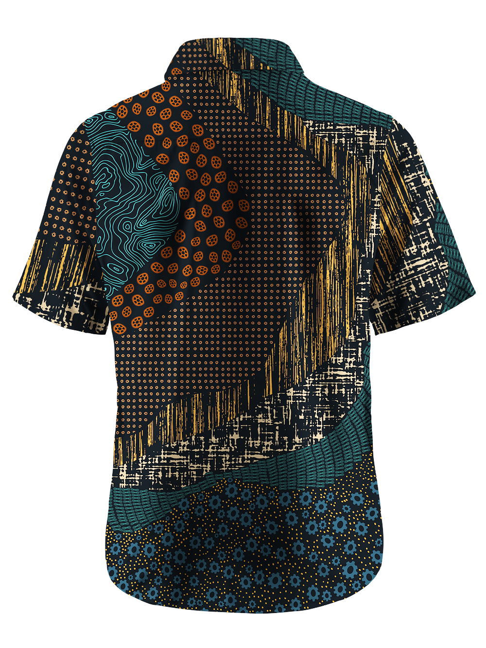 Orionride Map Code Zipper Pockets Ultra Lightweight Short Sleeves Gravel Shirt