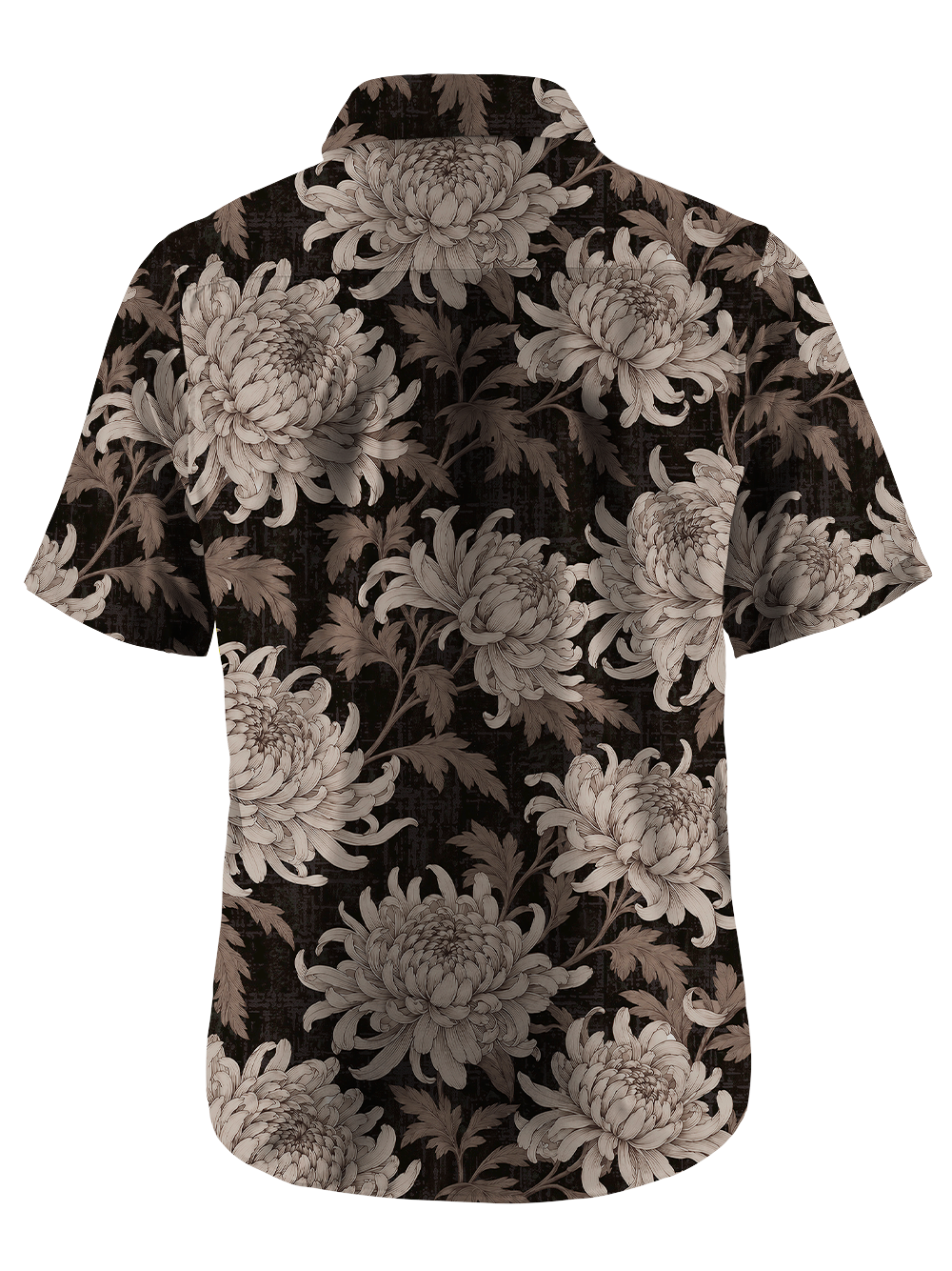 Orionride Pure Chrysanthemum Zipper Pockets Ultra Lightweight Short Sleeves Gravel Shirt