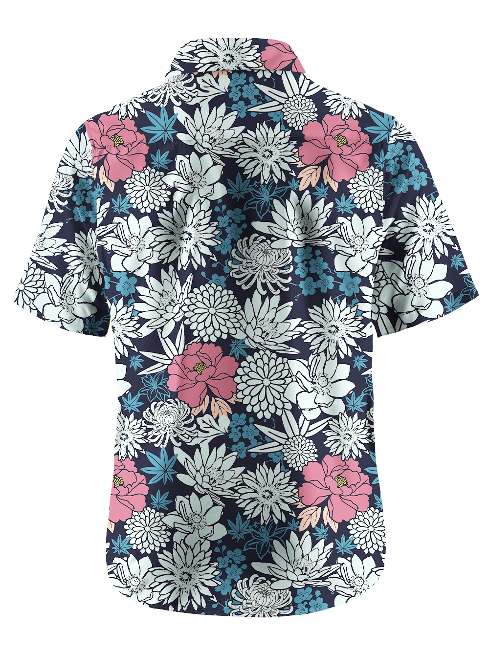 Orionride Floral Fragrance Zipper Pockets Ultra Lightweight Short Sleeves Gravel Shirt