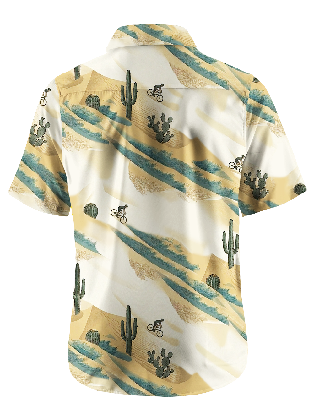 Orionride Passionate Desert Zipper Pockets Ultra Lightweight Short Sleeves Gravel Shirt