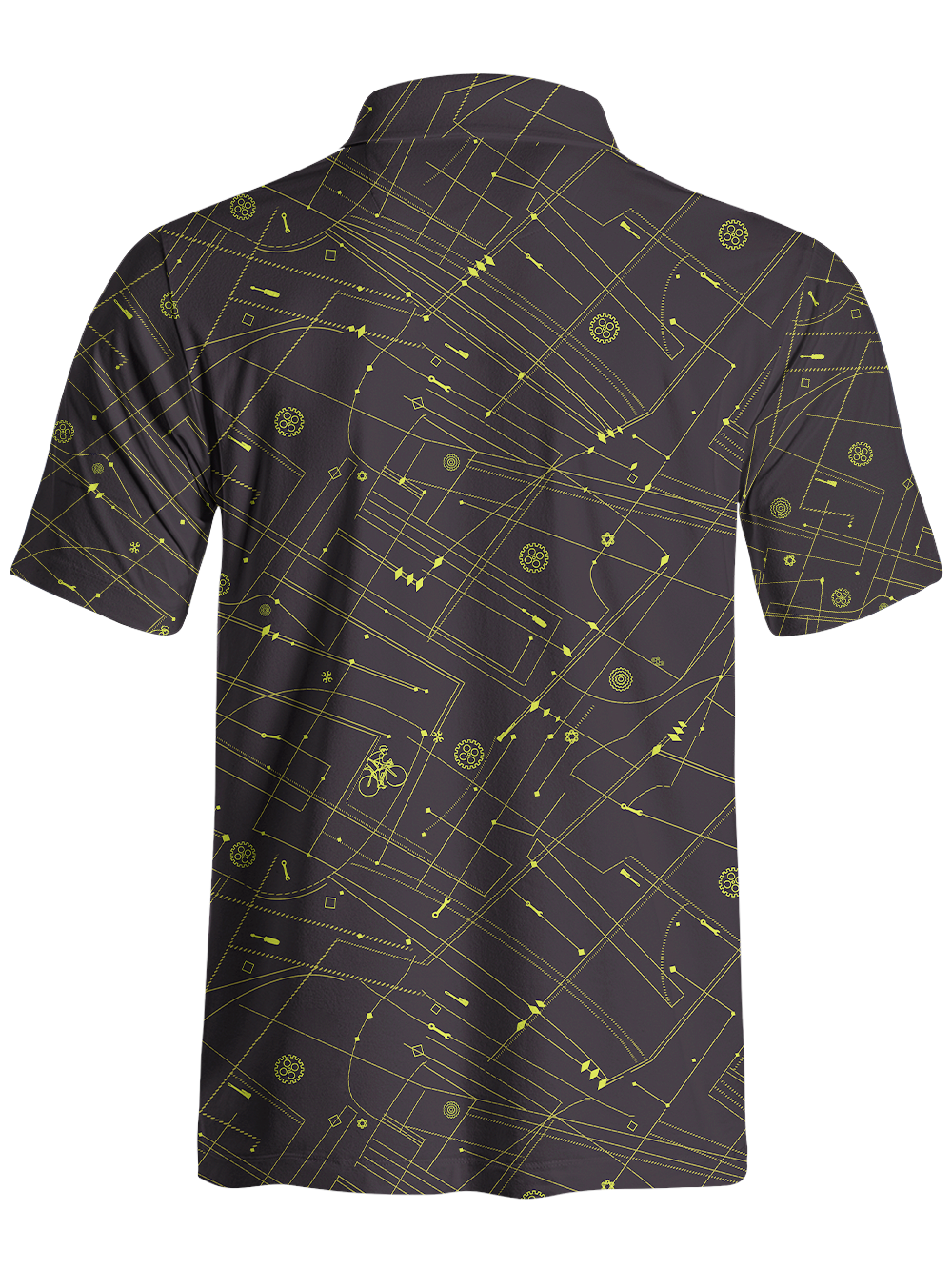 Orionride Golden Lines Men's Polo Shirt