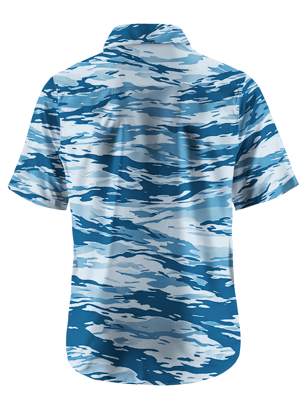 Orionride Blurry Ripples Zipper Pockets Ultra Lightweight Short Sleeves Gravel Shirt