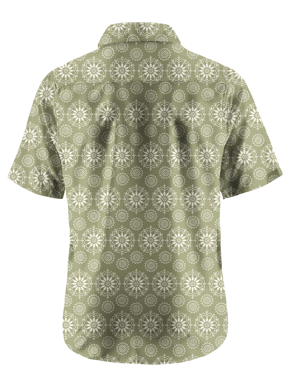 Orionride Lotus And Gear Zipper Pockets Ultra Lightweight Short Sleeves Gravel Shirt
