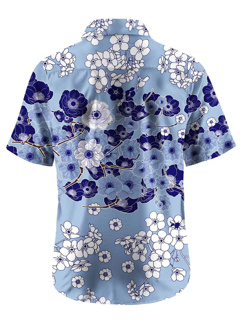 Orionride Breezy Petals Zipper Pockets Ultra Lightweight Short Sleeves Gravel Shirt