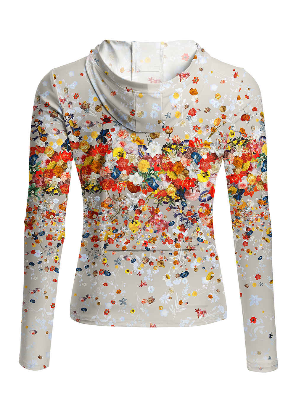Orionride Flowers Flying Women's Long Sleeve Cycling Hoodie Shirt