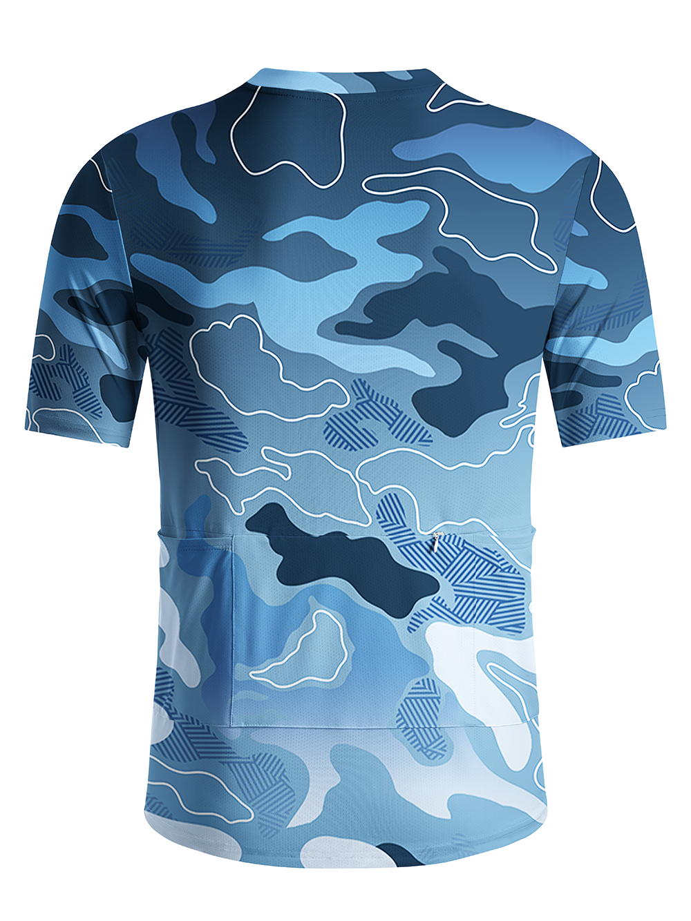 Orionride Gradient Ripple Men's Breathable Short Sleeve Technical Tee