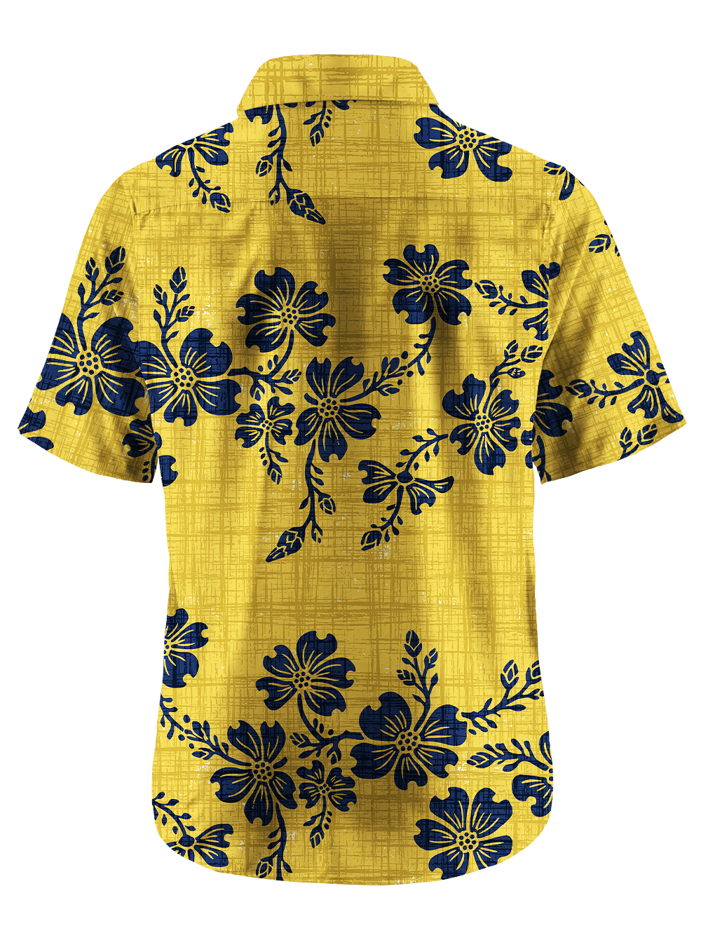Orionride Yellow Vines Zipper Pockets Ultra Lightweight Short Sleeves Gravel Shirt