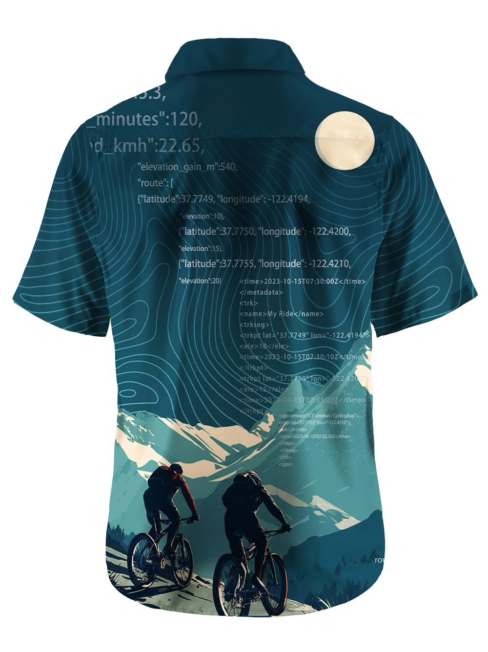 Orionride Travel Together Zipper Pockets Ultra Lightweight Short Sleeves Gravel Shirt