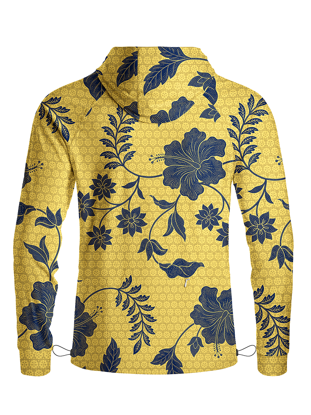 Orionride Large Hibiscus Flowers Long Sleeve Cycling Hoodie Shirt
