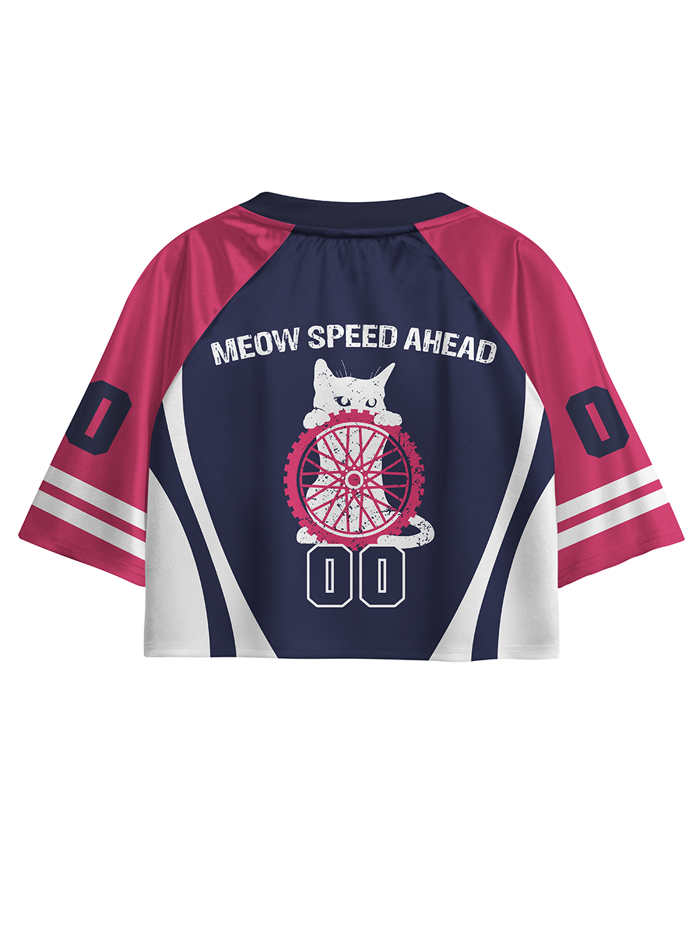 Orionride Cats And Bicycles Women's Sports Crop Jersey