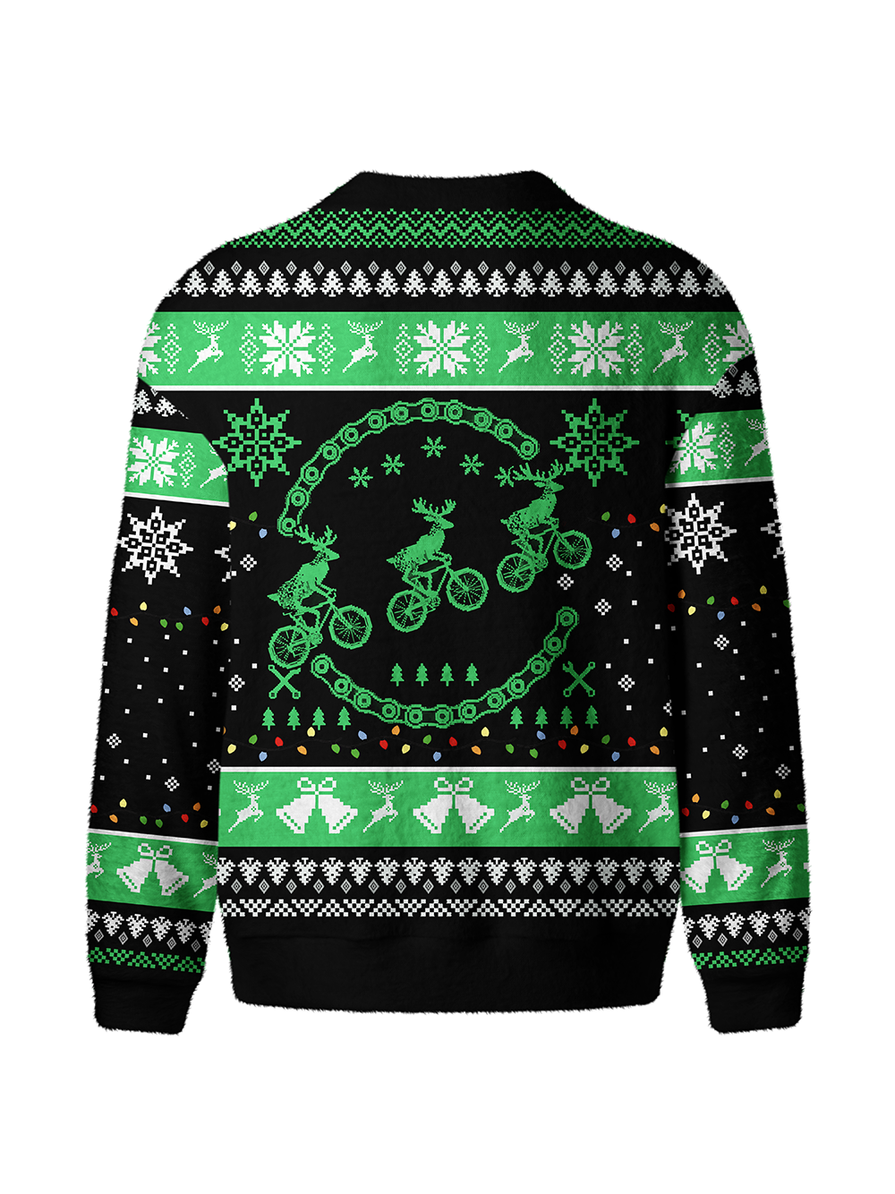Orionride Reindeer Riding Men's Cardigan Knit Sweaters