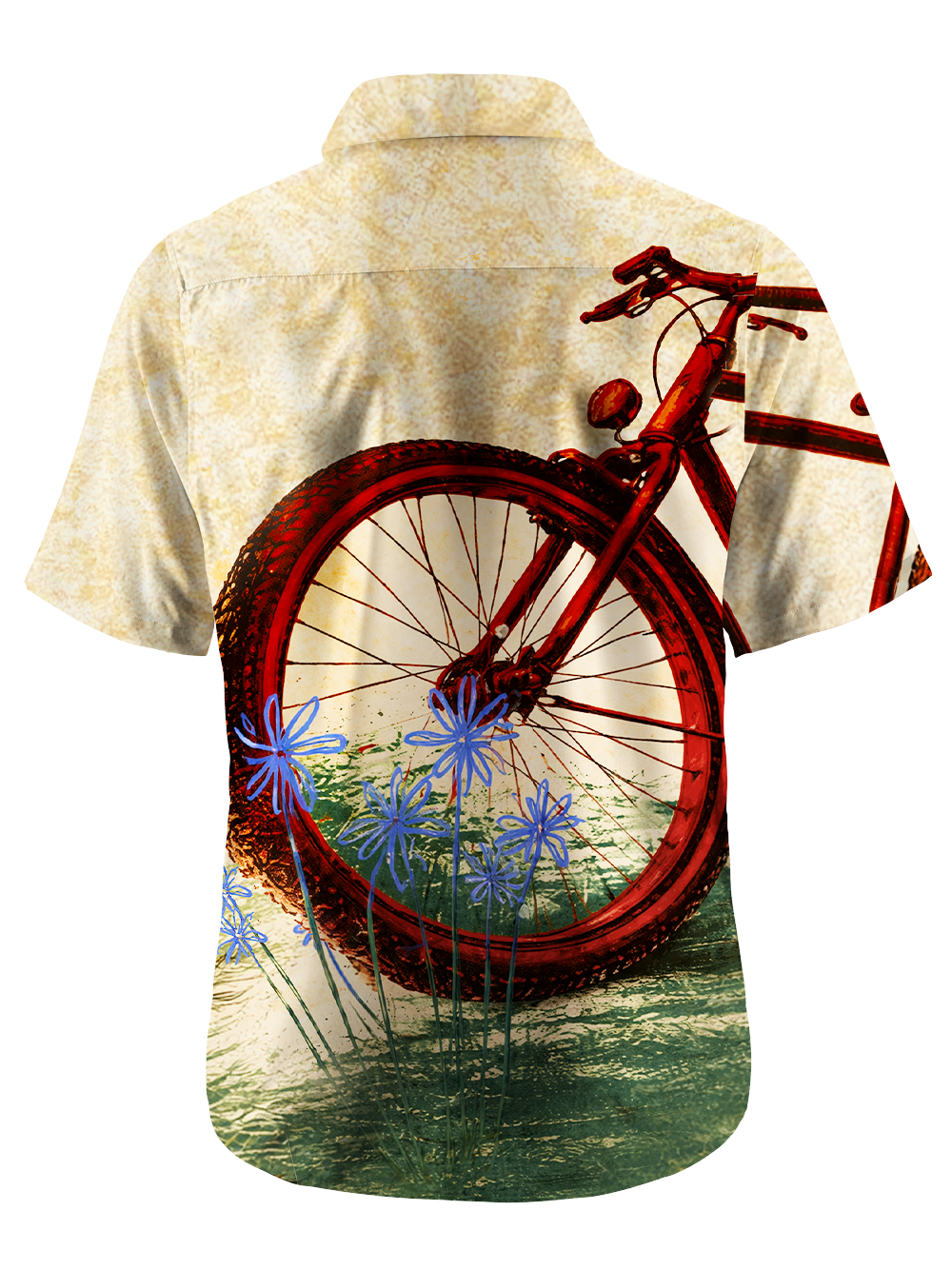 Orionride Bicycles On The Roadside Zipper Pockets Ultra Lightweight Short Sleeves Gravel Shirt