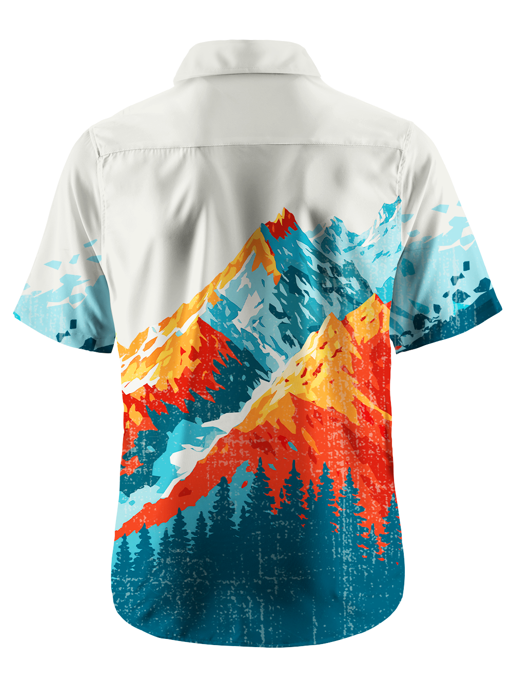 Orionride Painted Peaks Zipper Pockets Ultra Lightweight Short Sleeves Gravel Shirt