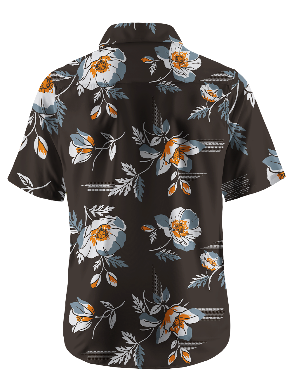 Orionride Floral Echoes Zipper Pockets Ultra Lightweight Short Sleeves Gravel Shirt