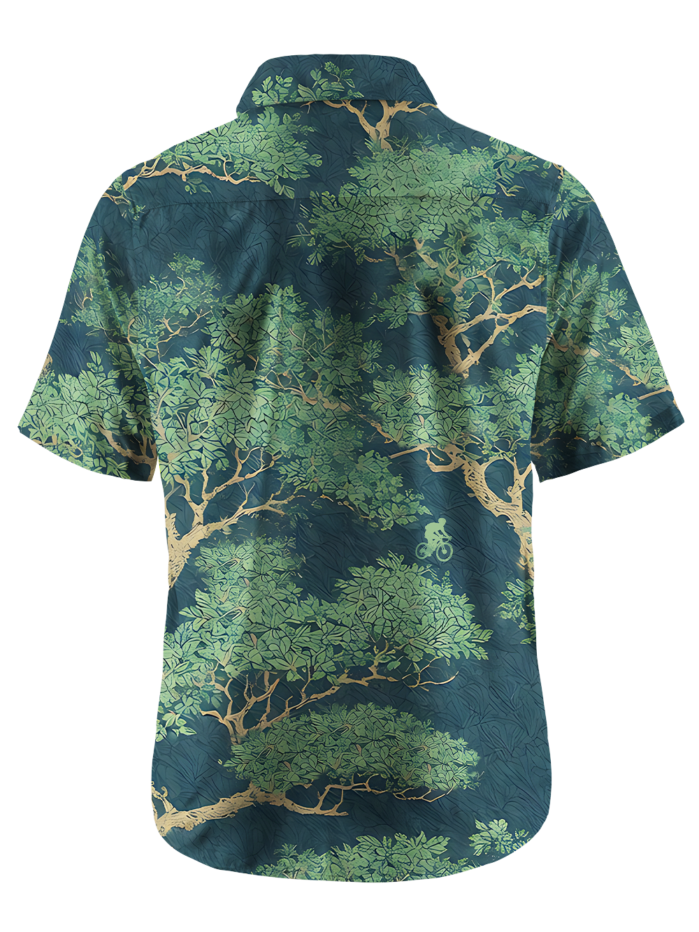Orionride Lush And Leafy Zipper Pockets Ultra Lightweight Short Sleeves Gravel Shirt