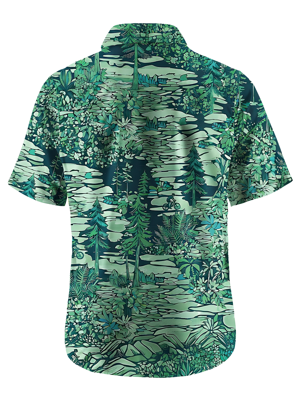 Orionride Wandering Through The Woods Zipper Pockets Ultra Lightweight Short Sleeves Gravel Shirt