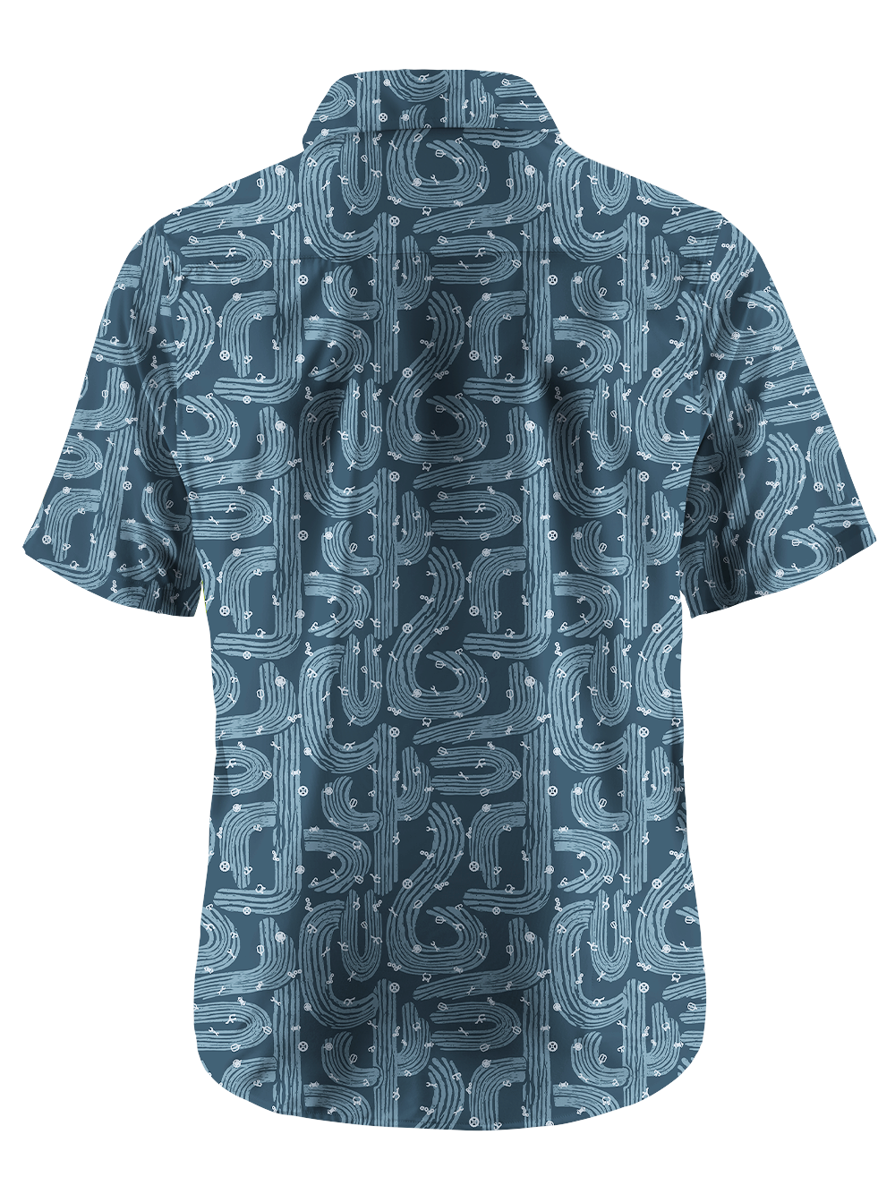 Orionride Striped Cactus Zipper Pockets Ultra Lightweight Short Sleeves Gravel Shirt