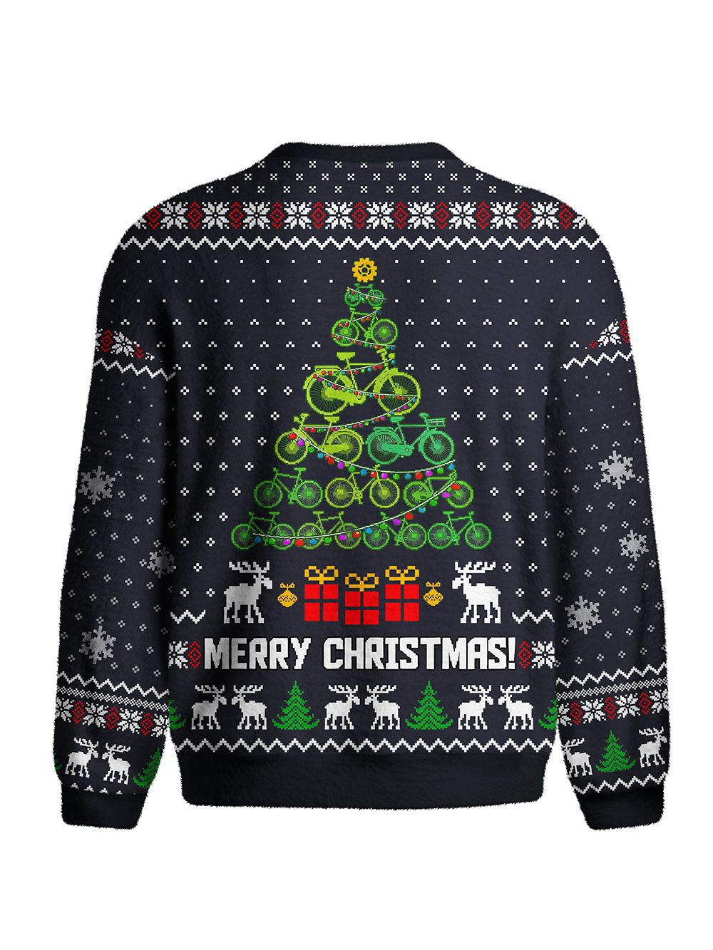 Orionride Bicycle Christmas Tree Men's Sweaters