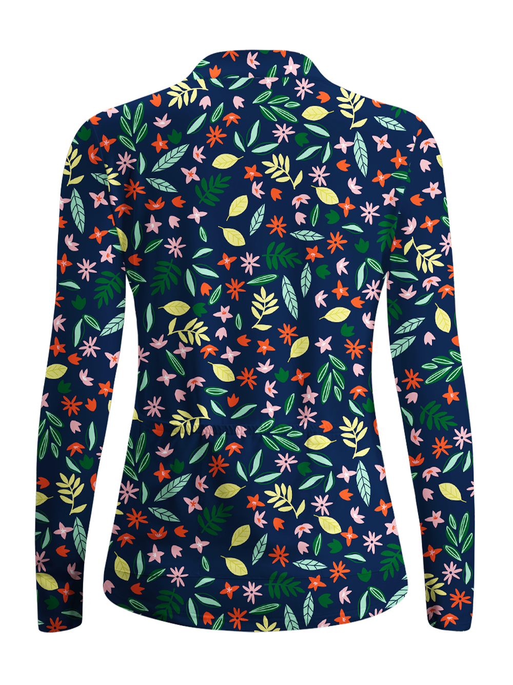 Orionride Amidst A Sea Of Flowers Women's Quarter Zipper Long Sleeve Jersey