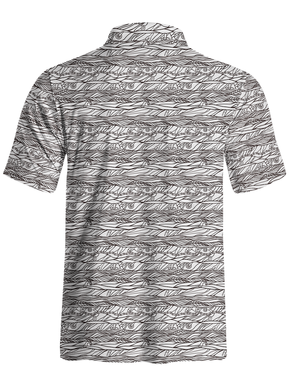 Orionride Chain Tire Tracks Men's Polo Shirt