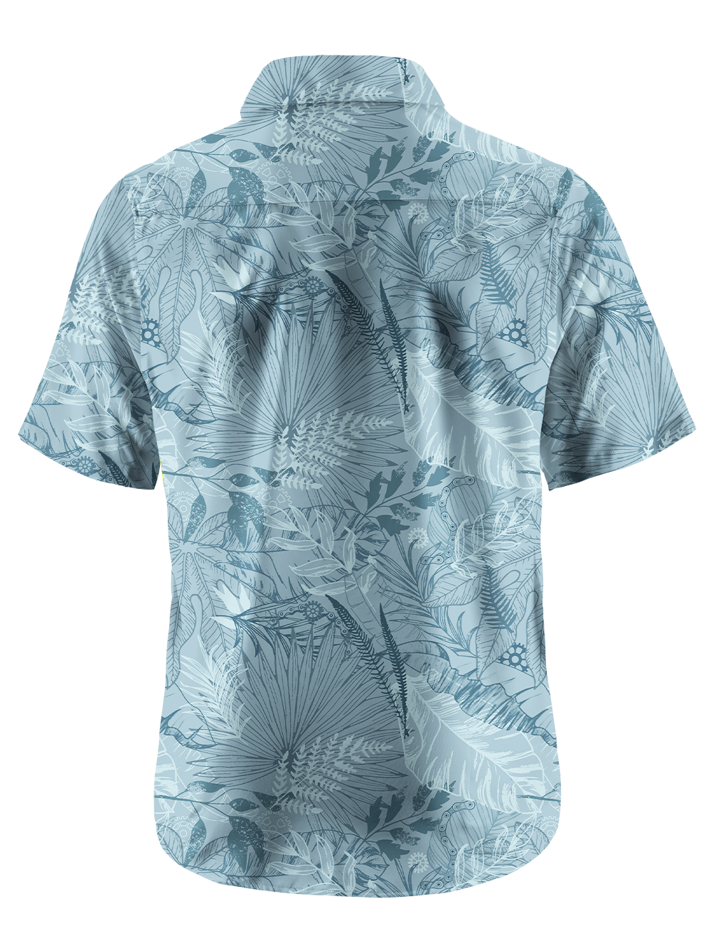 Orionride Leaf Garden Zipper Pockets Ultra Lightweight Short Sleeves Gravel Shirt