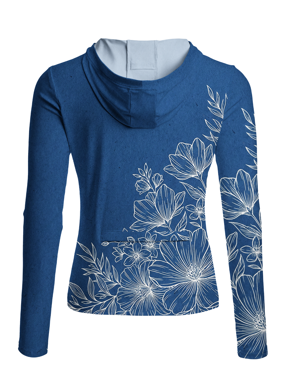 Orionride Calm Flowers Women's Long Sleeve Cycling Hoodie Shirt