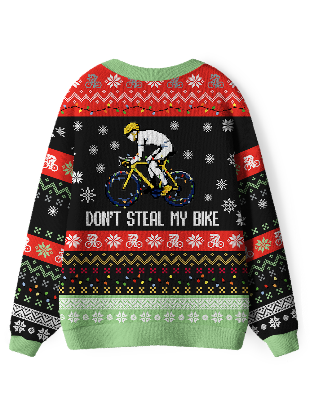 Orionride Don't Steal My Bike Men's Cardigan Knit Sweaters