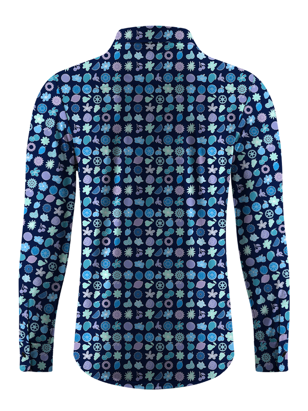 Orionride Fruit Maze Men's Stretchy Breathable Long Sleeve Gravel Shirt