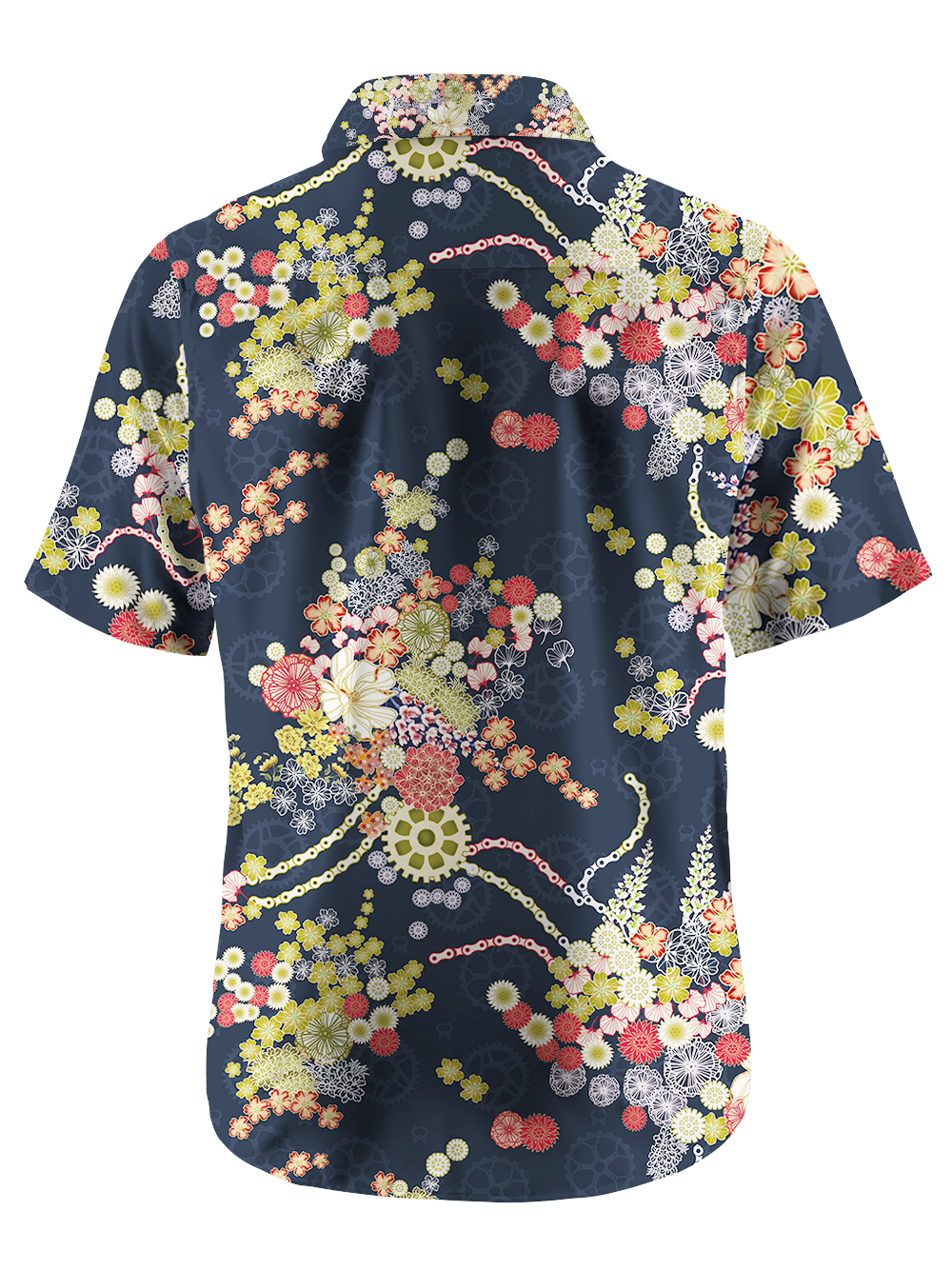 Orionride Blooming Gear Flower Zipper Pockets Ultra Lightweight Short Sleeves Gravel Shirt