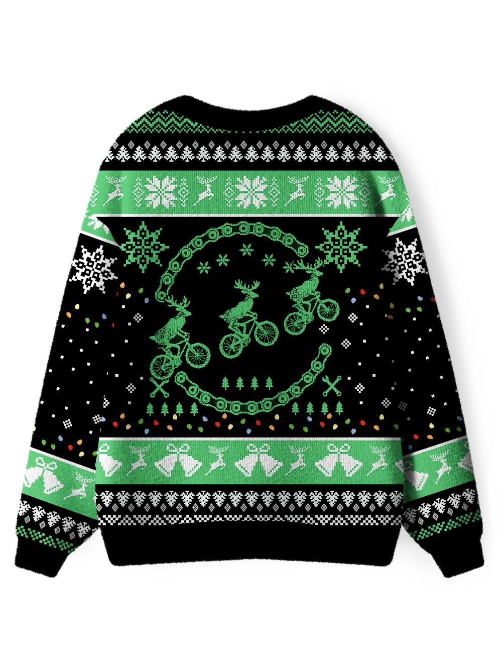 Orionride Reindeer Riding Men's Cardigan Knit Sweaters
