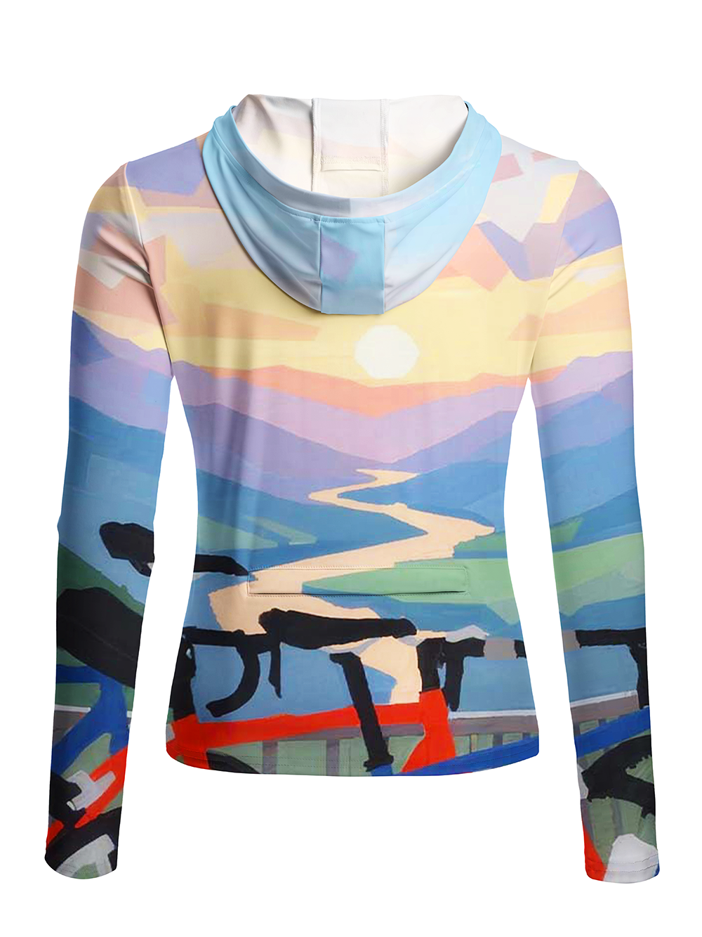 Orionride Free Life Women's Long Sleeve Cycling Hoodie Shirt