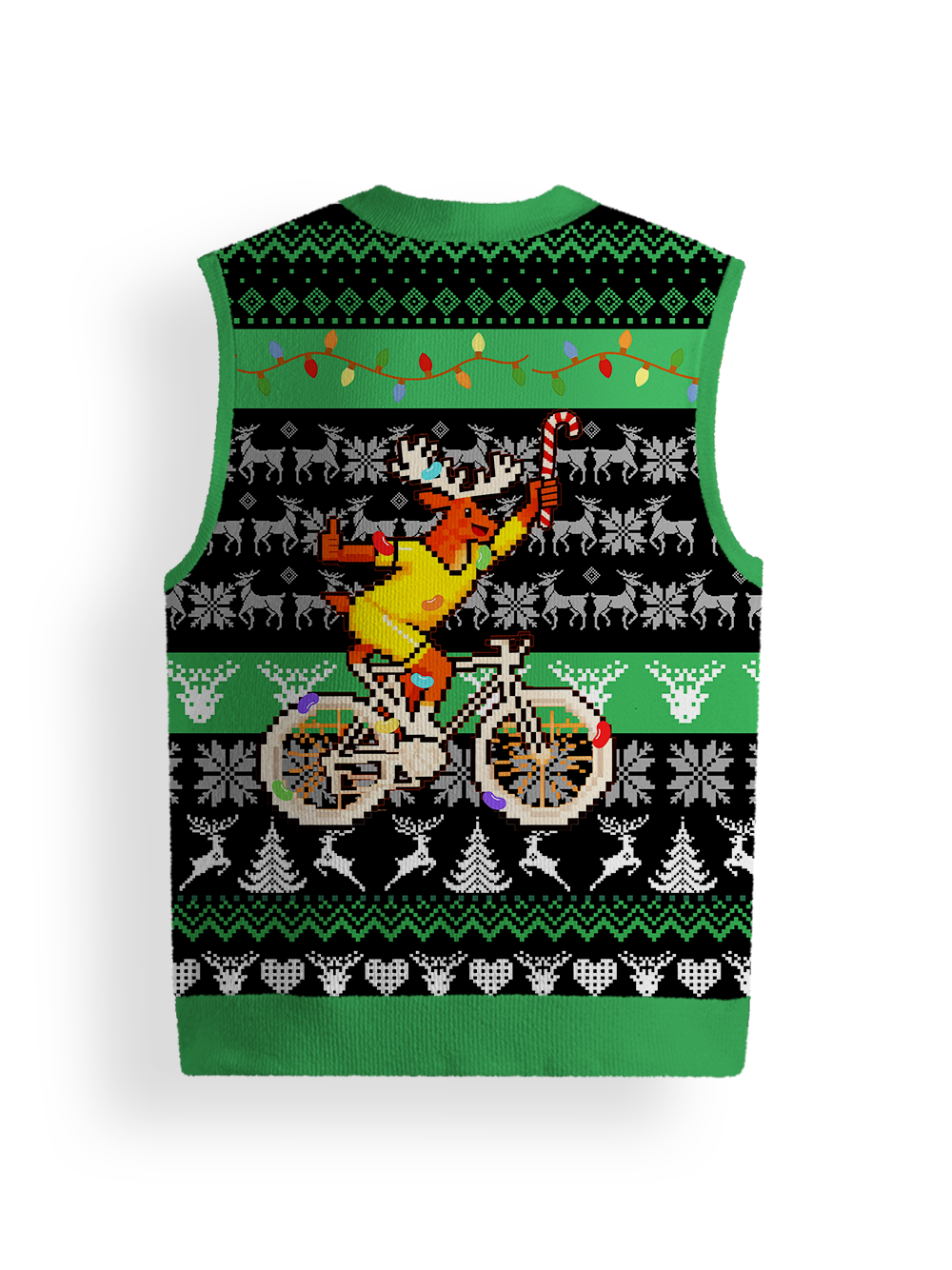 Orionride Happy Reindeer Sweater Vest