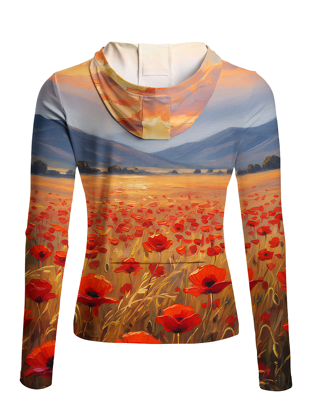 Orionride Sunset Rose Women's Long Sleeve Cycling Hoodie Shirt