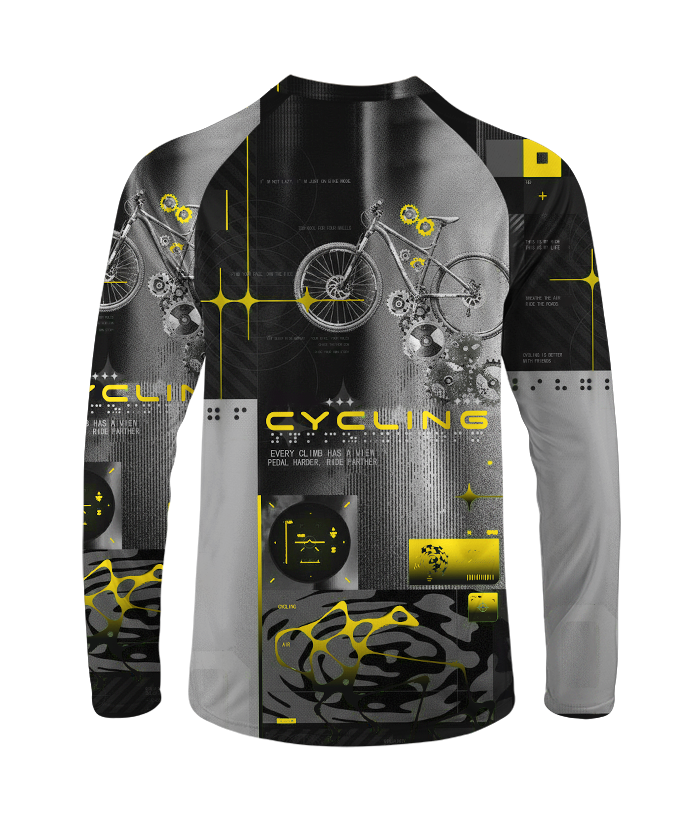 Orionride Pedal Harder Long Sleeve Downhill Jersey