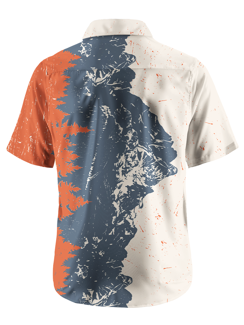 Orionride Mountain Reflection Zipper Pockets Ultra Lightweight Short Sleeves Gravel Shirt