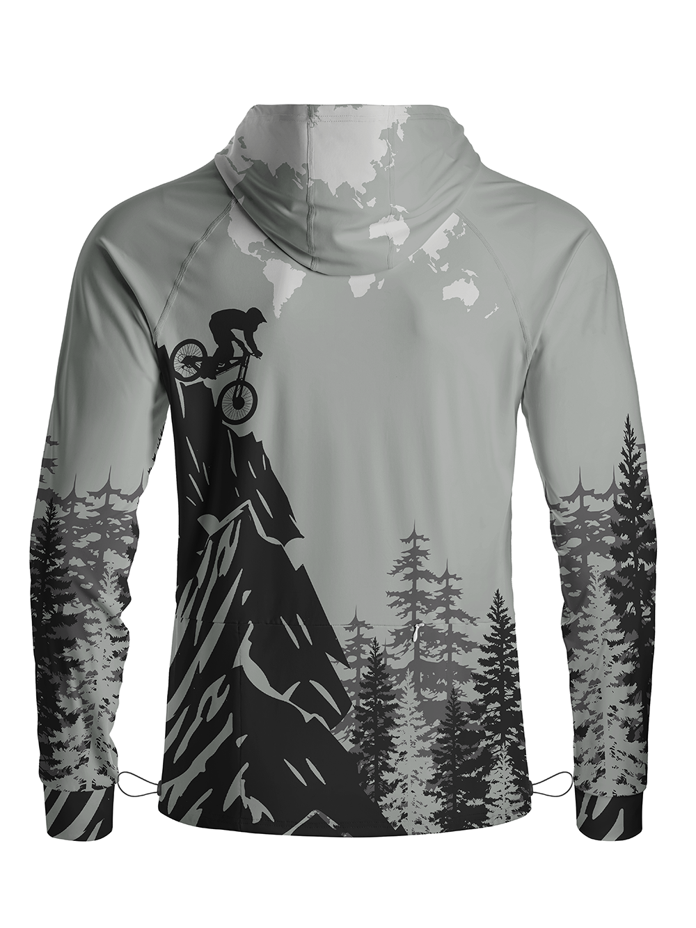 Orionride Downhill Sprint Long Sleeve Cycling Hoodie Shirt