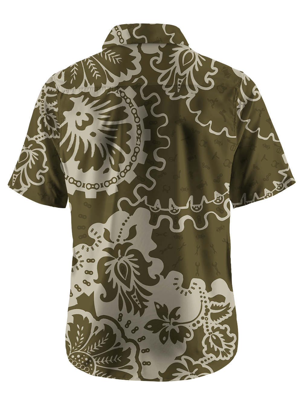 Orionride Giant Gear Flower Zipper Pockets Ultra Lightweight Short Sleeves Gravel Shirt