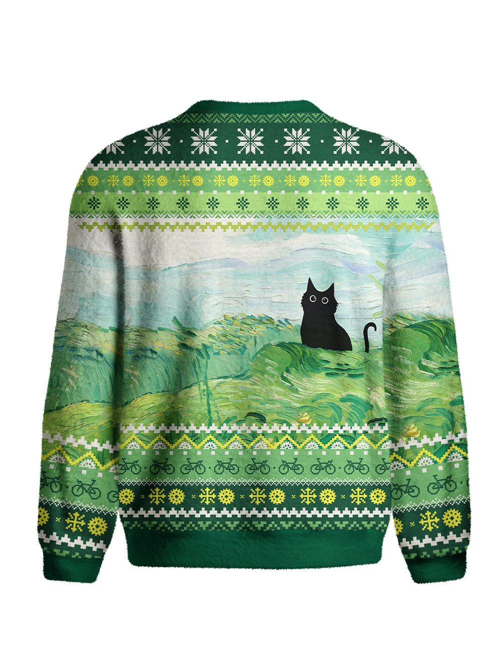 Orionride Cat On The Grass Men's Sweaters