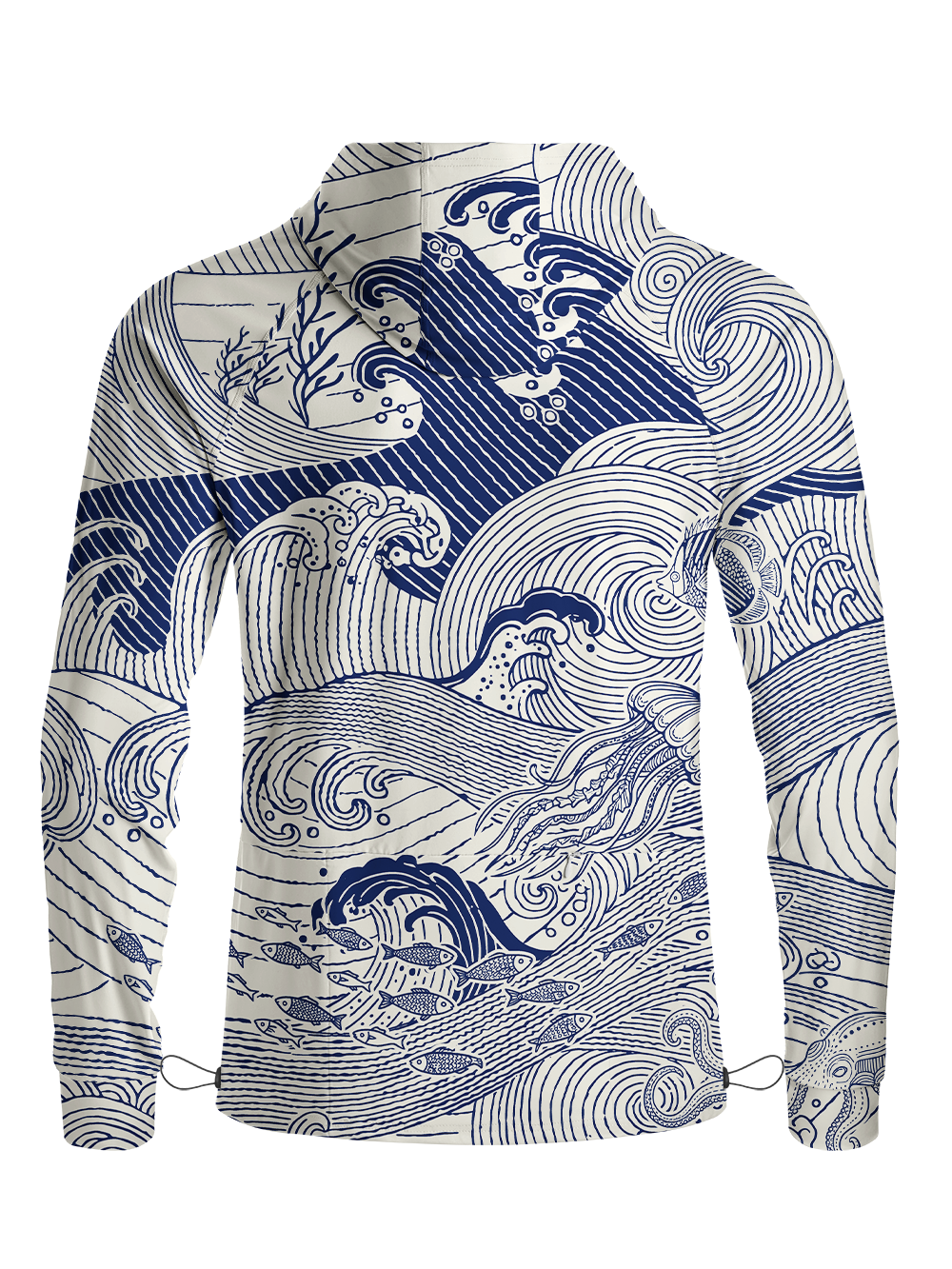 Orionride Wave Code Long Sleeve Cycling Hoodie Shirt