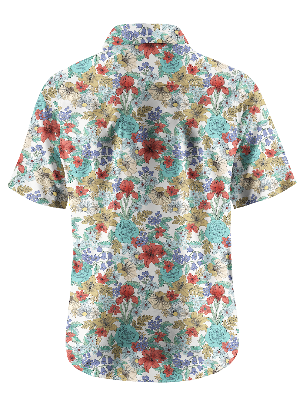 Orionride Art Garden Zipper Pockets Ultra Lightweight Short Sleeves Gravel Shirt