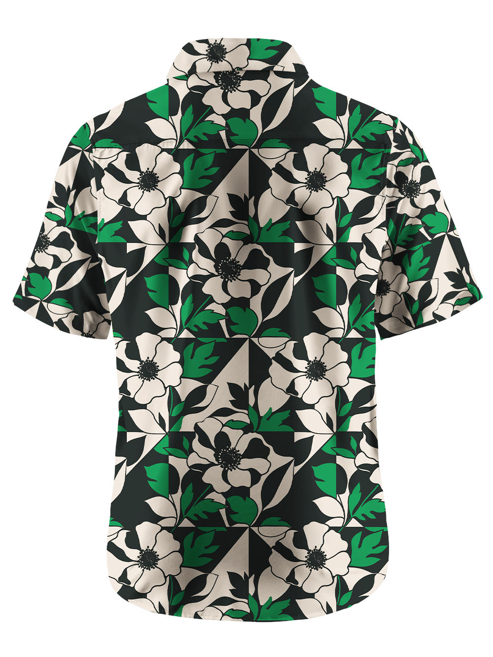 Orionride Geometric Bloom Zipper Pockets Ultra Lightweight Short Sleeves Gravel Shirt