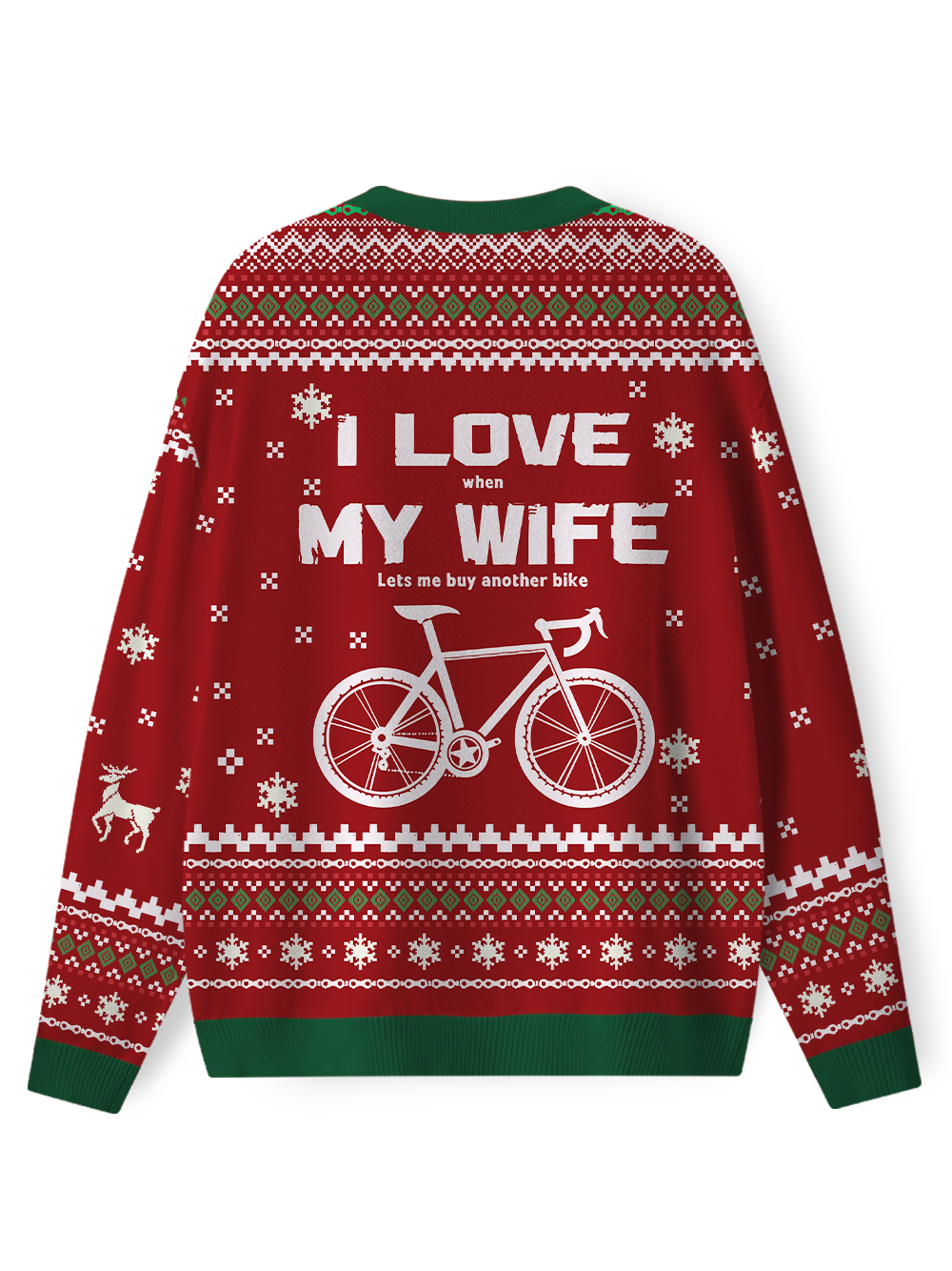 Orionride I Love My Wife Men's Sweaters