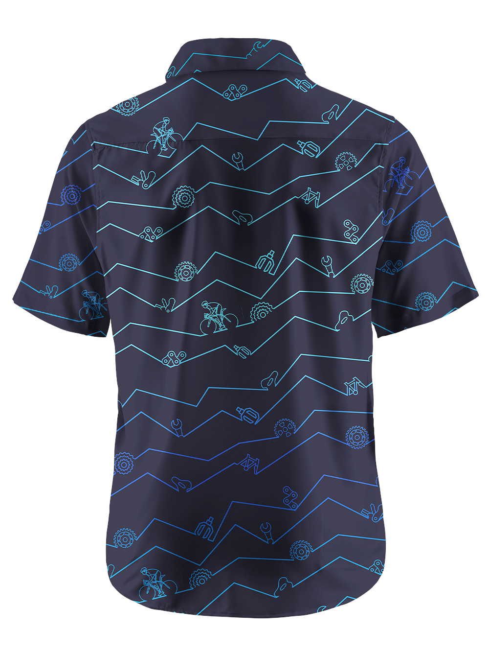 Orionride Challenging Roads Zipper Pockets Ultra Lightweight Short Sleeves Gravel Shirt